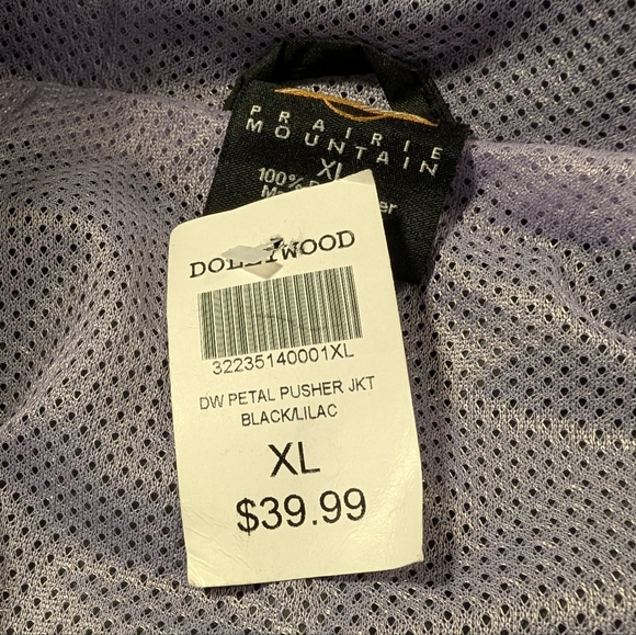 Dollywood Prairie Mountain Hooded Windbreaker Jacket Size XL - Picture 5 of 7
